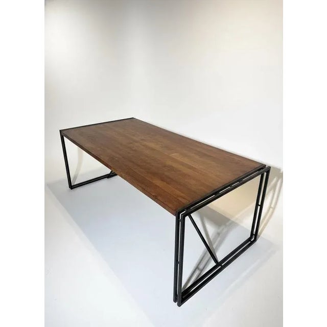 Vintage Industrial Dining Table For Sale - Image 4 of 4