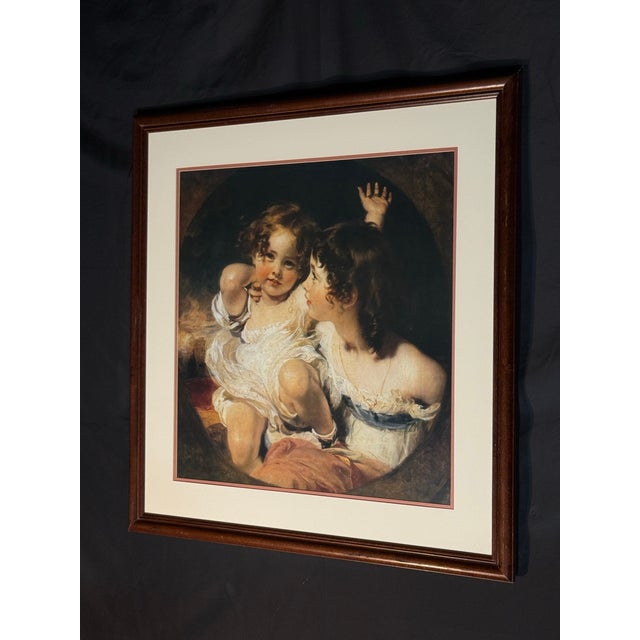 1980s 1980s Classic Portrait-Style Framed Wall Art With Cream Mat, 32” X 32” For Sale - Image 5 of 8