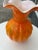 1970s 1970s Orange Art Glass Vase with Ruffle Edge Top For Sale - Image 5 of 6