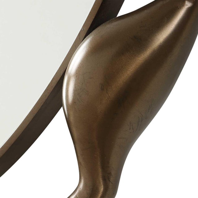 2020s Remolino Round Bronze Mirror For Sale - Image 5 of 6