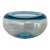 Royal Copenhagen Mid-Century Modern Medium Blue Crystal Bowl For Sale
