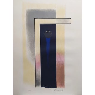 Paul Mansouroff, Abstract Lithograph on Paper, 1970s For Sale