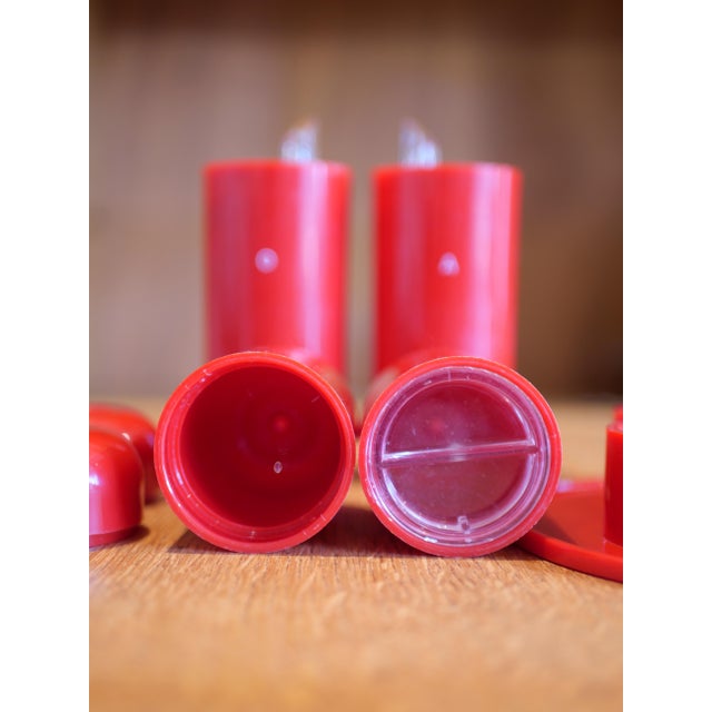 Guzzini Vintage Italian Condiment Set by Ambrogio Pozzi for Guzzini, 1970s, Set of 4 For Sale - Image 4 of 7