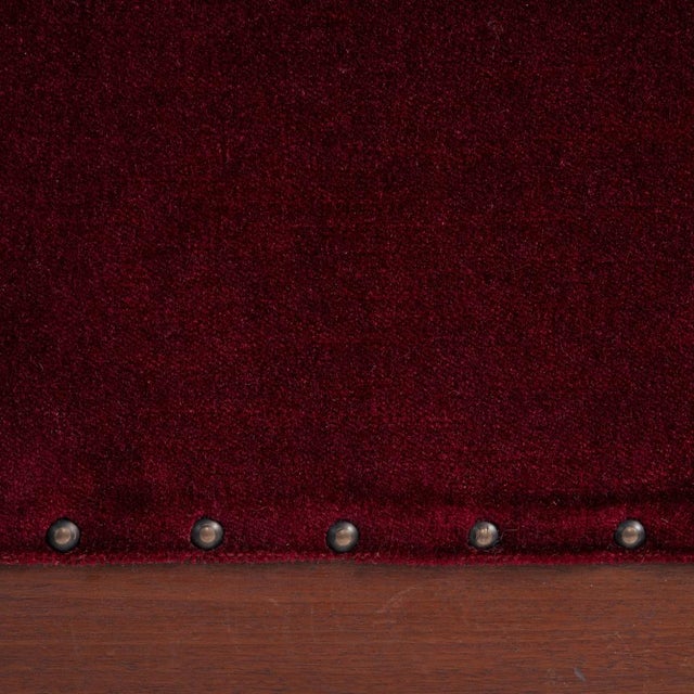 Vintage Dutch Art Deco Chairs in Red Velvet, 1920s, Set of 2 For Sale - Image 14 of 18