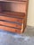 Vintage Danish Teak Display Bookcase With 3 Drawers – Mid Century Modern Storage Cabinet For Sale In Los Angeles - Image 6 of 9