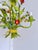 Mid-Century Floral Bouquet 3-Light Chandelier in Green Painted Tole Metal, 1960s For Sale - Image 10 of 16