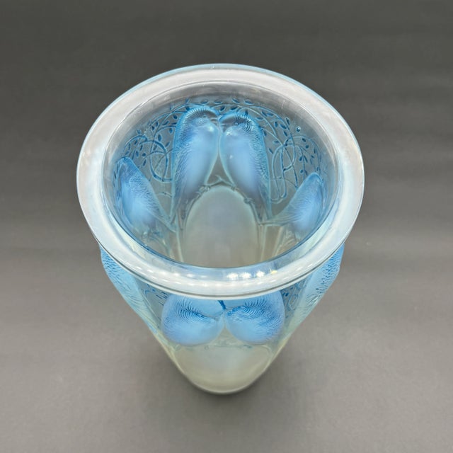 1920s Ceylan Vase in Opalescent Glass by R. Lalique, 1924 For Sale - Image 5 of 18