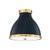 2020s Hudson Valley Lighting Mark D. Sikes Painted No. 3 2-Light Flush Mount, Aged Brass/Darkest Blue For Sale - Image 5 of 5