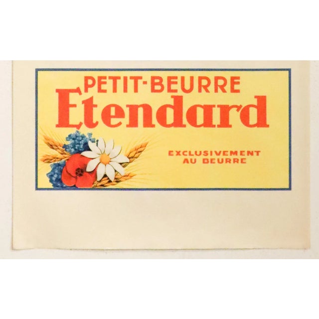 Art Deco 1930s Original French Poster, Biscuit Petit-Beurre Etendard For Sale - Image 3 of 4