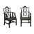 Vintage Chippendale Style Cane Seat Chairs - A Pair For Sale - Image 13 of 13