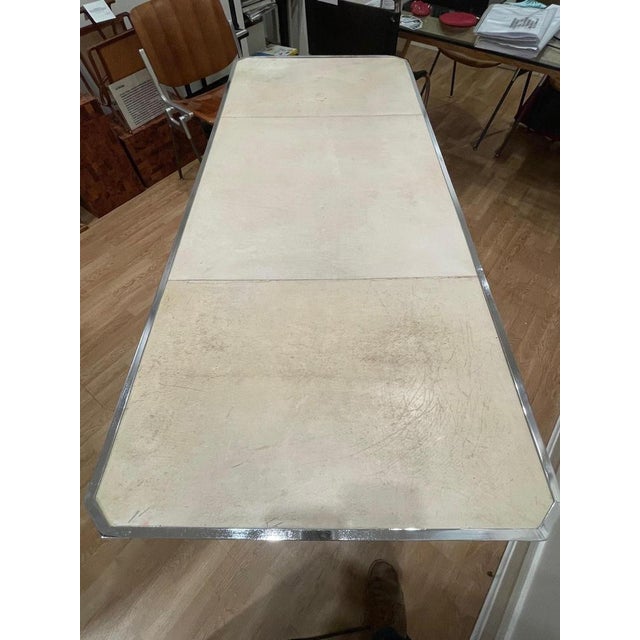 Art Deco Parchment Covered Desk from Primavera, France, 1930s For Sale - Image 14 of 15