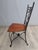 Black Wrought-Iron Metalwork Chair For Sale - Image 8 of 9