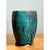 Vintage Blue Green Glazed Pottery Vase For Sale - Image 4 of 12