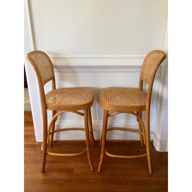 Vintage Josef Hoffmann Thonet Prague Counter Stools A Pair Chairish