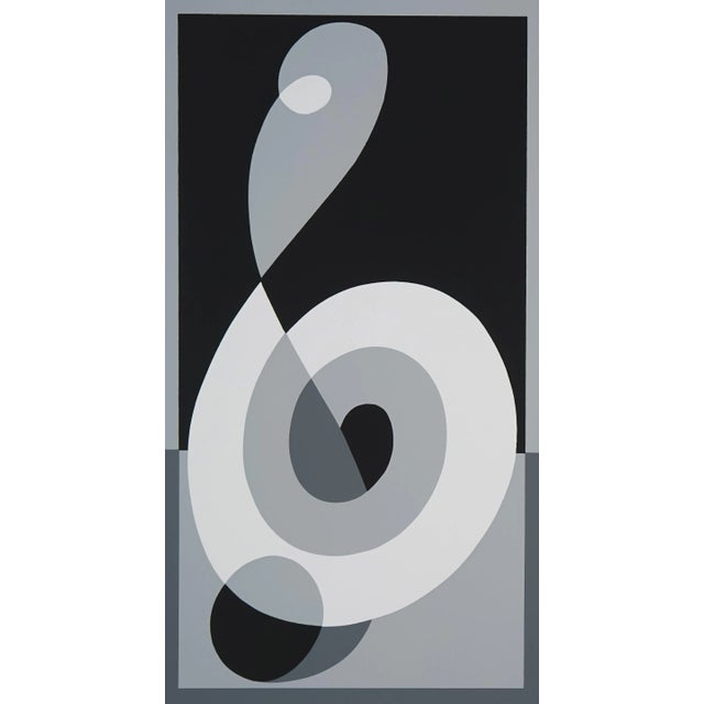 "Elaborated G-Clef" serigraph by Josef Albers from the monumental "Formulation : Articulation" published by Harry N....