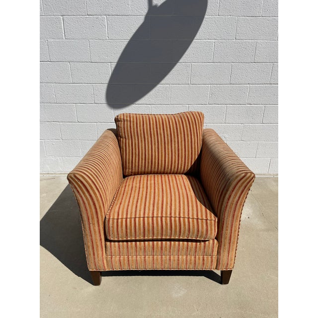 Vintage Stickley Brand Classic Upholstered Club Chair For Sale - Image 14 of 15