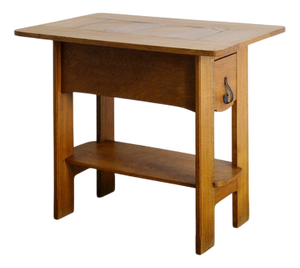 Early Swedish Mid-Century Modern Wooden Console Table with Drawers in Oak by Axel Lindegren, 1930s