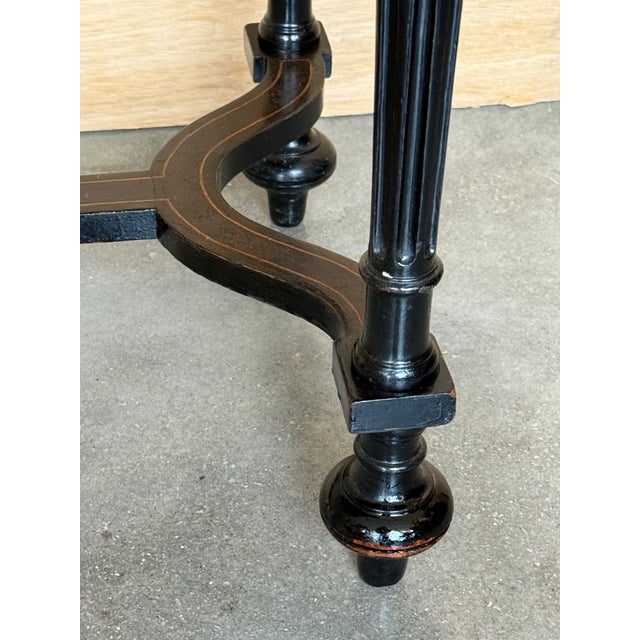 Late 19th Century Sewing or Side Table Napoleon III Wood Marquetry France For Sale - Image 16 of 17