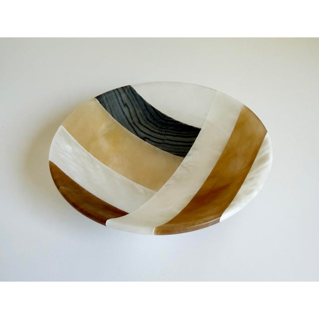 1970s 1970s Italian Onyx & Alabaster Bowl For Sale - Image 5 of 12