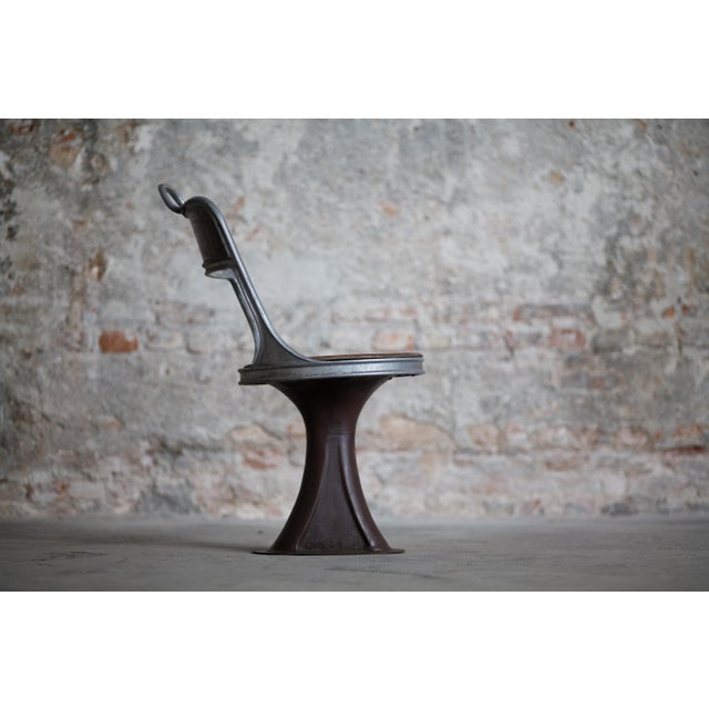 A rare tram chair from the 1940s. Used on Turin trams to this day. Splendid industrial design made in Italy. Iron base,...