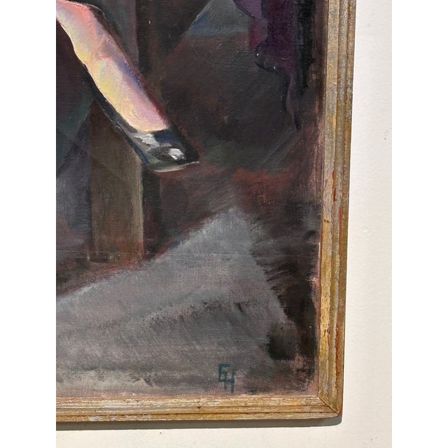 Life Size Portrait Painting of a Woman, by California Artist Ejnar Hansen 1935 For Sale In San Francisco - Image 6 of 8