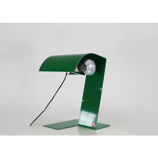 Blitz Table Lamp in Green Lacquered Metal from Stilnovo, 1970s, in Good conditions. Designed 1970 to 1979 This piece has...