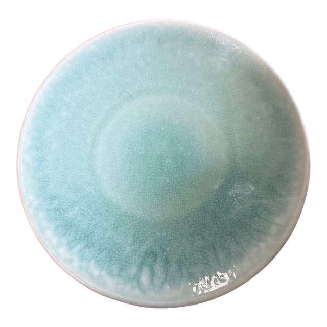 Jars-France Tourron Aqua Dinner Plate 2015-2022 For Sale