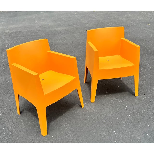Pair of iconic Toy Armchairs, designed by the world-renowned French designer Philippe Starck in 1998 for the premium...