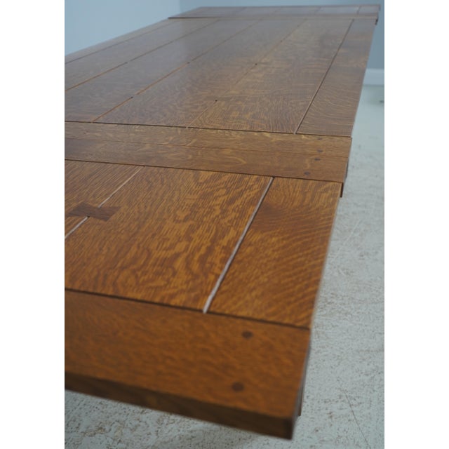Stickley Mission Oak Arts & Crafts Dining Room Table For Sale - Image 11 of 18