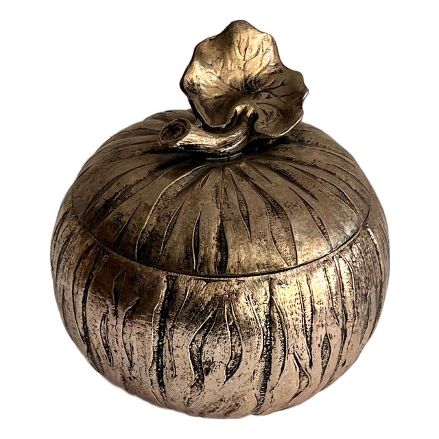 Pumpkin Ice Bucket in Silver Metal by Mauro Manetti, 1970s For Sale