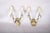 Scrolled Brass Wall Sconces with Crystal Bobeches attributed to Jules Leleu, 1950s, Set of 2 For Sale - Image 11 of 11