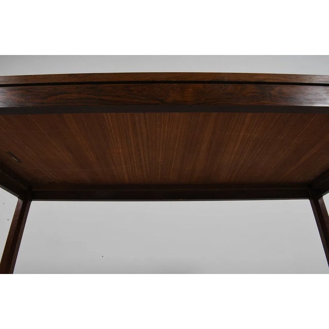 Mid-Century Modern Vintage Rosewood and Tile Coffee Table For Sale - Image 3 of 6