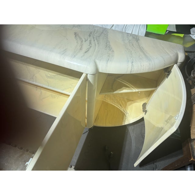 Paint 1970s Vintage Lacquered Italian Sideboard for Dining Room For Sale - Image 7 of 8