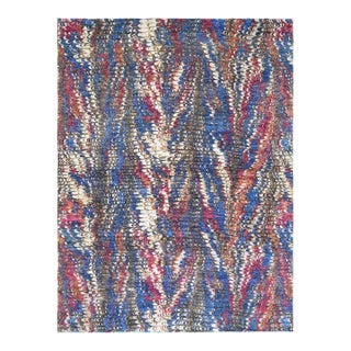 2020s Handmade Modern Wool Rug. 09'01" X 12'00" For Sale