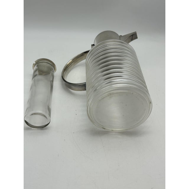 Glass ilver-Plated Carafe by Sergio Asti for Arnolfo Di Cambio, 1968 For Sale - Image 7 of 10