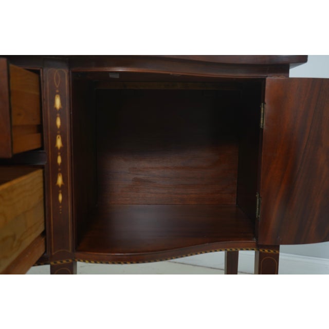 1990s Stickley Federal Style Mahogany Sideboard Buffet For Sale - Image 5 of 18