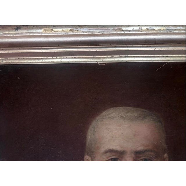 Late-18th Century Dutch School Portrait Oil on Canvas Painting For Sale - Image 18 of 18