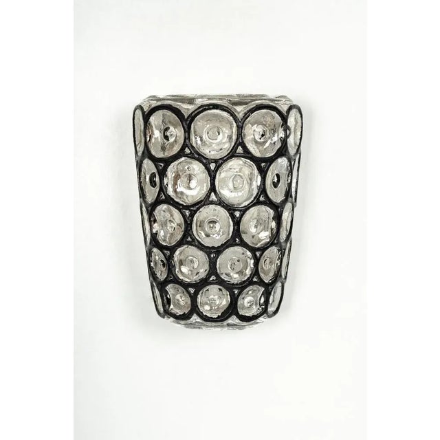 Wall Lights in Iron Glass from Limburg, Germany, 1960s For Sale - Image 8 of 9