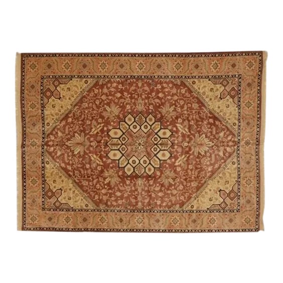 1980s Vintage Oushak Rug For Sale