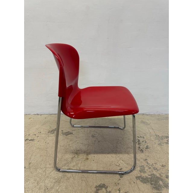 Modern Gerd Lange Red Dsm400k Nova Chairs for Atelier International - a Pair For Sale - Image 3 of 12