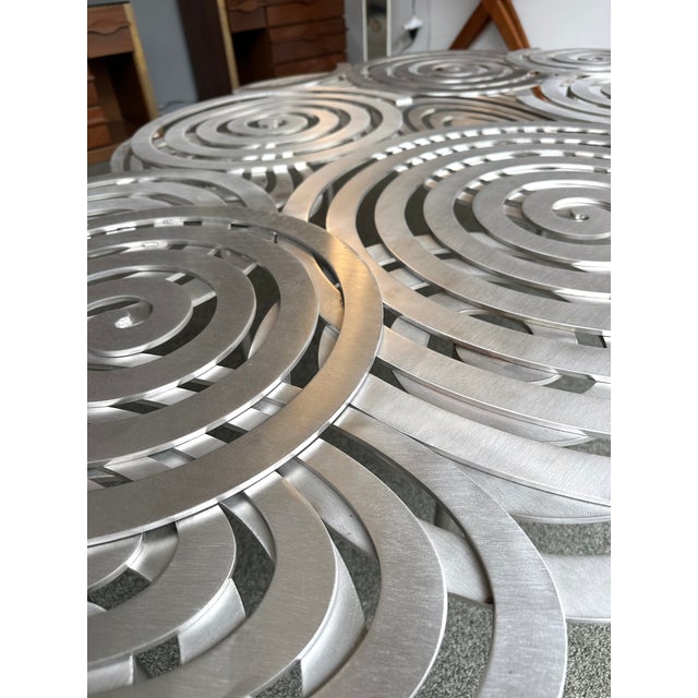 Contemporary Stainless Steel Spiral Coffee Table by Antonio Cagianelli, Italy For Sale - Image 12 of 12
