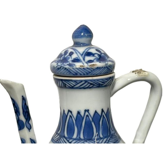Ceramic Small Blue and White Lidded Jug For Sale - Image 7 of 13