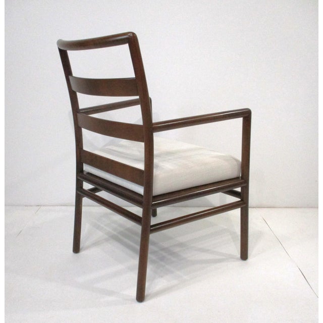 t.h. Robsjohn Gibbings Ladder Back Arm Chairs For Sale - Image 9 of 16