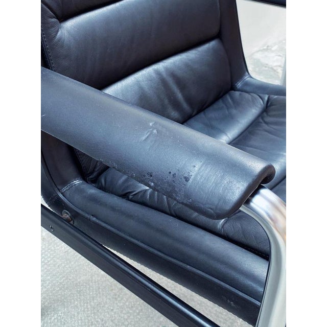 Vintage 8400 Chairs in Leather by Jorgen Kastholm for Kusch & Co., Germany, 1980s, Set of 4 For Sale - Image 15 of 18
