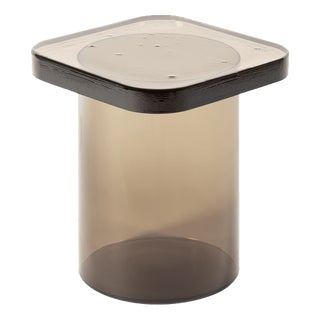 Alwa Square Three Side Table in Smoky Grey by Sebastian Herkner for Pulpo For Sale