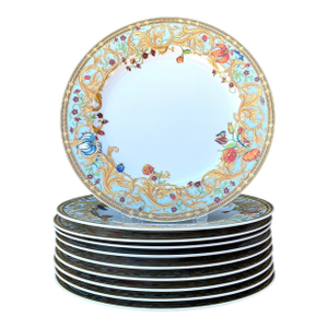 Vintage “Les Jardin De Versace” for Rosenthal Dinner Plates Z- Set of 10