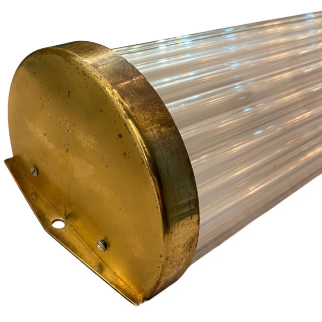 Metal Art Deco Theater Sconces in Blown Glass, 1930 For Sale - Image 7 of 7