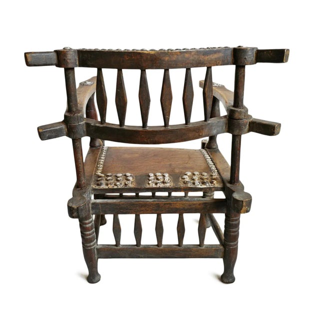 Mid 20th Century Vintage Malenka African Chief Chair For Sale - Image 5 of 7