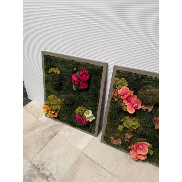 2020s John-Richard Collection Garden Delight Panels, Set of Two For Sale - Image 5 of 12
