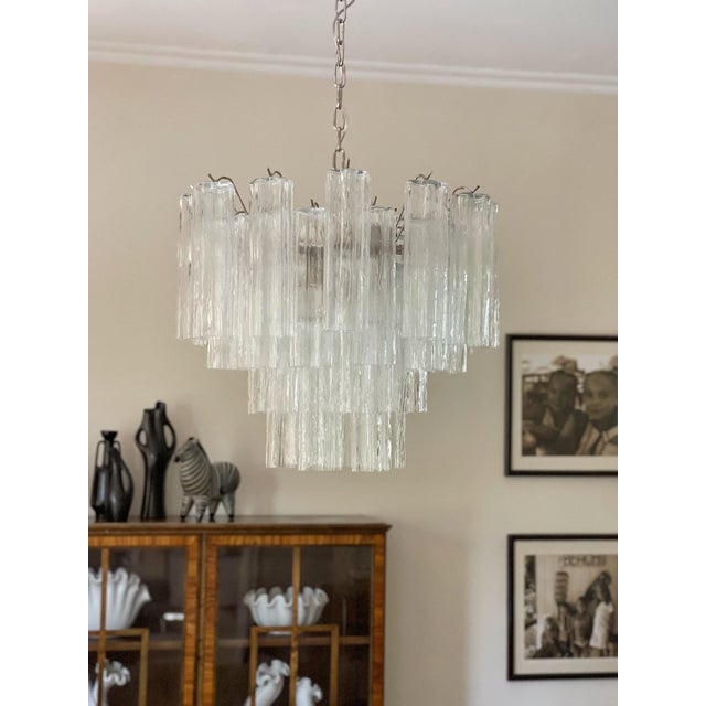 Tronchi Chandelier in Murano Glass For Sale - Image 3 of 12